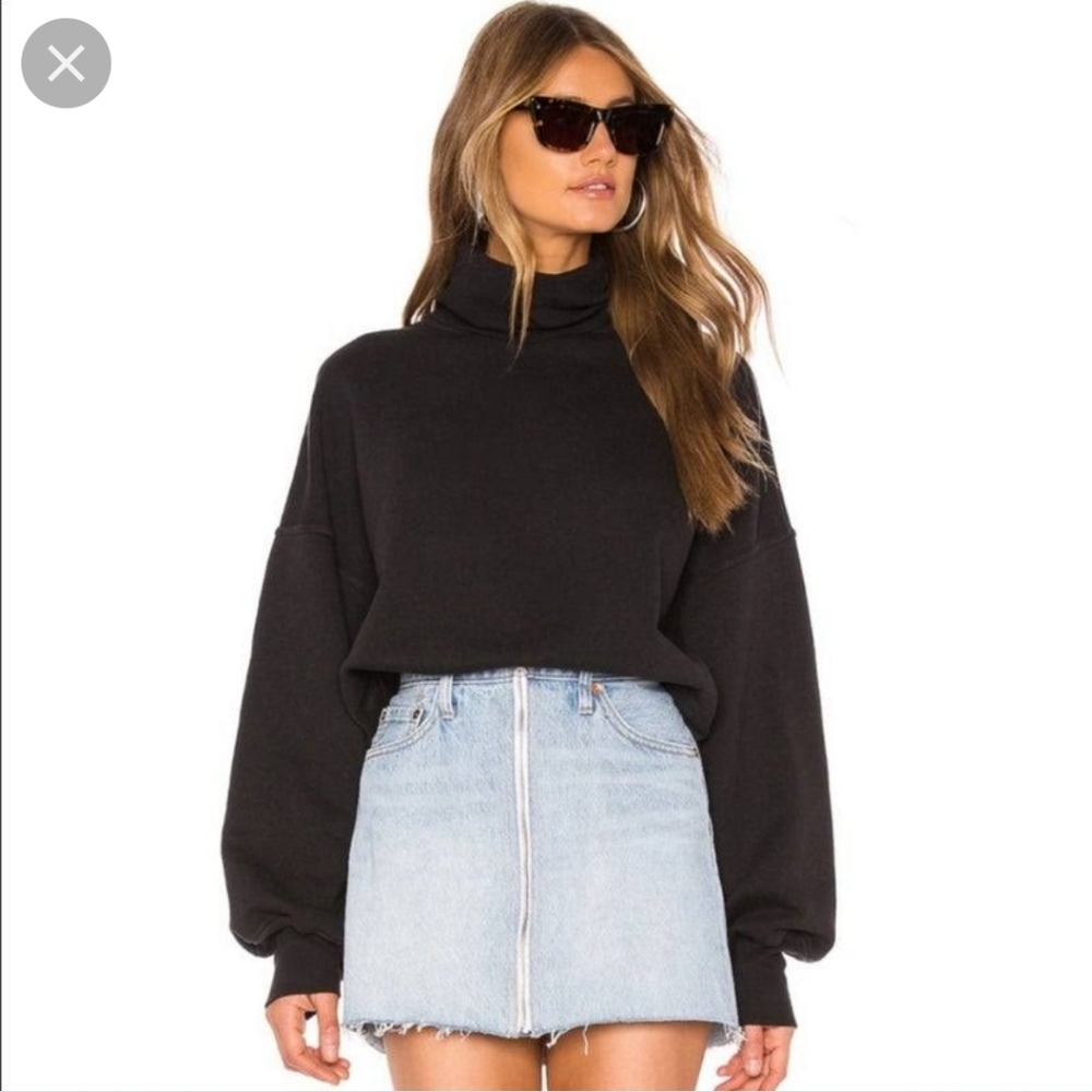 ~ AGOLDE Balloon Sleeve Turtleneck Sweatshirt ~
